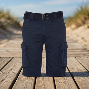 Men's 100% Cotton Breathable Eco-Friendly Cargo <b>Shorts</b> Multi Pocket Elastic Waist Casual Work Utility <b>Woven</b> <b>Shorts</b> Classic Fit - Product Image 3