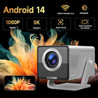Projecteur vidéo domestique extérieur LCD LED WiFi6 BT5.4 800 ANSI lumens, prise en charge 8K HD 1080P, pliable, 16 Go de RAM, 2 Go de stockage