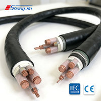 ShangJin YJV-0.6/1kV Niederspannungskabel 4*120mm + 1*70mm XLPE-Isolierung Kupferleiter PVC-Mantel IP67-Schutzklasse 246A