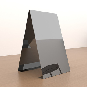 Panneau <span class=keywords><strong>en</strong></span> acier inoxydable à cadre Panneau de <span class=keywords><strong>trottoir</strong></span> debout pliable brossé à miroir personnalisé pour magasin avant - Product Image 5