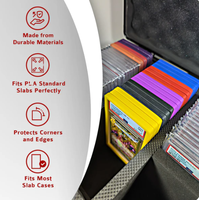 Étui rigide OEM couleur pour cartes TCG, protection antichoc avec clip, bouton et blocage RFID, épaisseur 30 mm