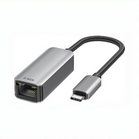 Adaptador USB C a Ethernet de 2.5 Gb, Plug & Play, USB de 2.5 Gigabit a RJ45 (Compatible con Thunderbolt)