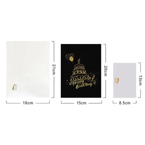 Tarjeta emergente <span class=keywords><strong>de</strong></span> Feliz Cumpleaños <span class=keywords><strong>de</strong></span> oro negro RTS para novio Tarjeta <span class=keywords><strong>de</strong></span> <span class=keywords><strong>pastel</strong></span> <span class=keywords><strong>de</strong></span> cumpleaños tridimensional Tarjeta <span class=keywords><strong>de</strong></span> bendición hecha a mano tallada en 3D - Product Image 3