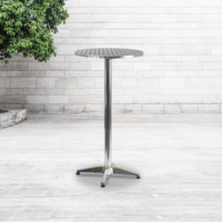 Table de café pliante en aluminium pour l'extérieur, l'intérieur et l'extérieur
