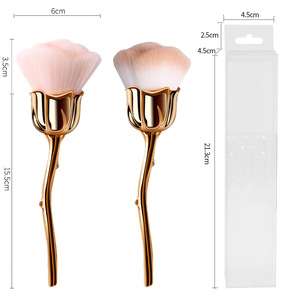 Cepillo suave para <span class=keywords><strong>uñas</strong></span>, cepillo de limpieza de polvo, cepillo limpiador de polvo brillante con forma de <span class=keywords><strong>Rosa</strong></span> acrílica <span class=keywords><strong>rosa</strong></span> - Product Image 5