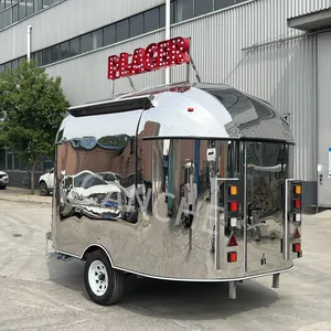 Remorque de cuisine mobile en acier inoxydable de 3 m pour camping et extérieur avec certification CE - Product Image 3