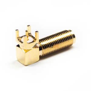 Connecteur SMA femelle <span class=keywords><strong>à</strong></span> angle droit, corps long, montage sur panneau, trou traversant, PCB, 50 ohms, <span class=keywords><strong>jack</strong></span> - Product Image 4