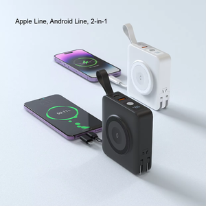 <span class=keywords><strong>2025</strong></span> sản phẩm mới nhất PD ngân hàng điện 10000mAh bên ngoài pin sạc di động với xây dựng trong cáp và AC tường cắm - Product Image 2