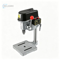 Perceuse à colonne compacte de qualité industrielle avec base en alliage épaissie de 5 cm et tête relevable – Machine de perçage multifonctionnelle pour usage domestique