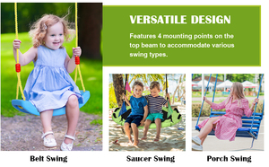 Zoshine, el último juego de columpios, juegos de columpios de metal de alta resistencia para niños y adultos, estructura estable triangular, patio trasero, jardín y uso en parques - Product Image 3