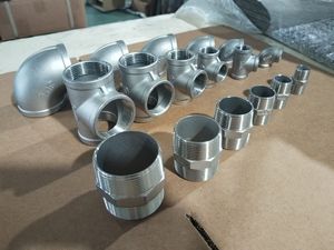 남성 여성 아연 도금 주철 파이프 피팅 파이프 커넥터 GL 피팅 Bsp Npt 팔꿈치 아연 도금 커플 링 크로스 - Product Image 5