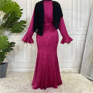 6548# Chic Elegant Wedding Party Rufflet Cuff Design Fishtail Long Dress Women Fashion Design Dress - Product Image 6
