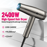 Sèche-cheveux FirePhoenix M3 OEM ODM 2000-2400W avec moteur sans balais, ionique anti-frisottis, léger (395g), réduction du bruit à 8 couches, 127V-240V