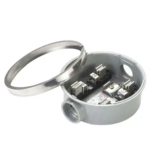 Base de medición redonda de aluminio fundido, troquel de alta calidad para conexión eléctrica