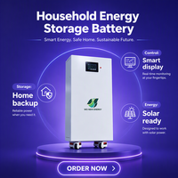 Аккумуляторная батарея для хранения солнечной энергии 48В 51.2В 280Ач 300Ач 15кВтч, перезаряжаемая литий-ионная LiFePO4 система для домашнего хранения энергии
