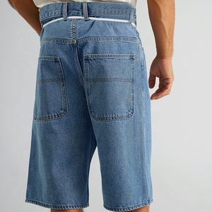 Bán Buôn Biểu Tượng Tùy Chỉnh Quá Khổ Skate Denim Quần Short Cho Nam Giới 100% Cotton Thiết Kế Quần Short Jean - Product Image 5