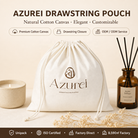Sac de rangement anti-poussière en coton biologique avec logo imprimé personnalisé, grand sac à double cordon, emballage de luxe écologique pour chaussures et chapeaux