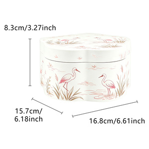 Boîte à musique en forme de nuage avec miroir et figurine rotative, bijoux flamants roses en gros, cadeau d'anniversaire personnalisé pour filles - Product Image 2