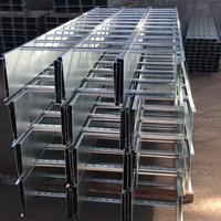 Plateau porte-câbles en acier galvanisé à chaud (HDG) robuste et résistant à la corrosion pour projets de transmission d'énergie en extérieur