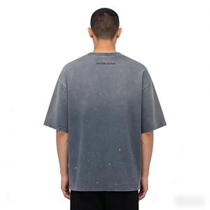 Fabricante OEM de <span class=keywords><strong>Camisetas</strong></span> Streetwear: Camiseta Gráfica 3D con Diseño de Armadura para <span class=keywords><strong>Hombre</strong></span>, Lavado Vintage, Logotipo Personalizado, Pedidos al por Mayor - Product Image 2