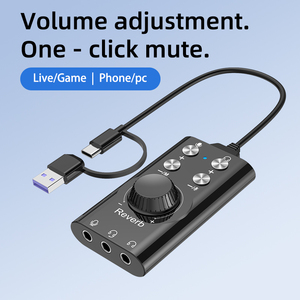 Carte son USB Adaptateur audio <span class=keywords><strong>jack</strong></span> 3.5mm Adaptateur USB son surround <span class=keywords><strong>virtuel</strong></span> 7.1 pour casque PS4/PC/MAC/stéréo Carte son externe - Product Image 3