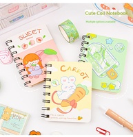Cuaderno de Hojas Sueltas en Espiral A7 de Gran Valor, Bonito y Creativo, con Cubierta de PP, Papel con Rayas Horizontales para Estudiantes, Diario para Uso Escolar