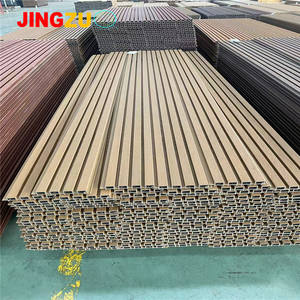 Panel de pared WPC coextruido, revestimiento compuesto WPC para exteriores con textura de madera, panel hueco 3D para exteriores, ¡gran oferta! - Product Image 1