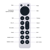 Nouveau design fernbedienung de remplacement pour la télécommande Apple TV pour Apple TV 4K avec la fonction de contrôle des grandes marques de télévision
