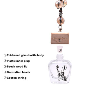 Factory Supply air Freshener Luxury Empty <strong>Car</strong> Bottle Perfume Hanging Unique <strong>Diffuser</strong> Bottle <strong>Refillable</strong> Fragrance - Product Image 3