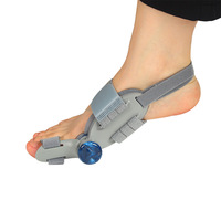 Séparateur d'orteils orthopédique réglable avec sangle en gel et bouton pour la correction et le soulagement de l'hallux valgus