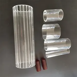 Tube de rubis en verre Borosilicate personnalisé, tube intérieur de bande de verre pour la lumière