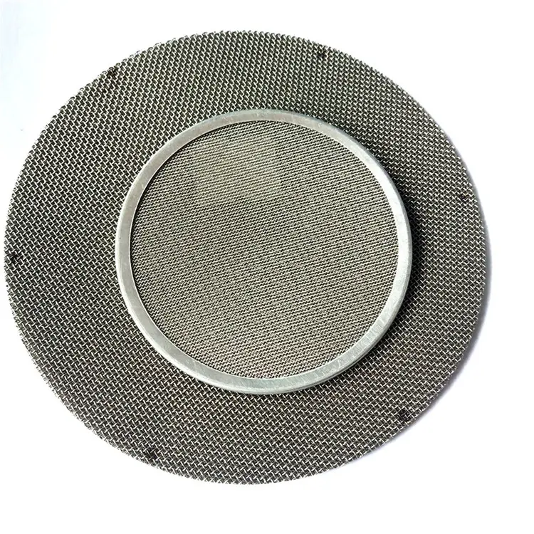 304 316 paslanmaz çelik filtre plakası tel örgü paketi filtre sentetik elyaf için