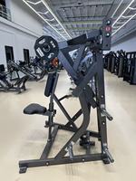 Máquina de remo de baja resistencia para entrenamiento de fuerza, equipo de gimnasio con carga de placas para uso comercial