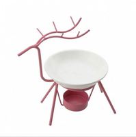 Brûleur d'huiles essentielles en céramique avec porte-bougie, diffuseur d'huiles essentielles d'aromathérapie, chauffe-huile, bougie chauffe-plat