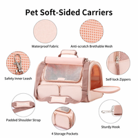 Sac de transport pour animaux de compagnie en nylon respirant et imperméable à parois souples, grande capacité, approuvé par les compagnies aériennes, sac de voyage pour chat et chien