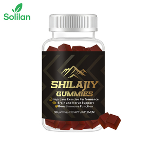 Bonbons gélifiés à base de shilajit noir de l'Himalaya, naturels et biologiques, stimulant énergétique, complément alimentaire pour adultes avec ashwagandha - Product Image 1