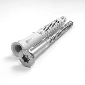 Pasador de nailon CERTIFICADO DE 0/50 de 8x12 con borde desbarbado y tornillo A4 TPS Embalaje de caja de material de aleación de zinc y PE - Product Image 2