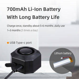 Alarme <span class=keywords><strong>de</strong></span> sécurité sans fil étanche 110 dB pour véhicule, antivol, détecteur <span class=keywords><strong>de</strong></span> vibrations et <span class=keywords><strong>de</strong></span> mouvement pour vélo, <span class=keywords><strong>remorque</strong></span> et moto - Product Image 3