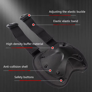 Juego de 4 Protectores Tácticos para Exteriores, para Deportes, Ciclismo, Montañismo, Senderismo, Rodilleras y Coderas de Esponja - Product Image 6