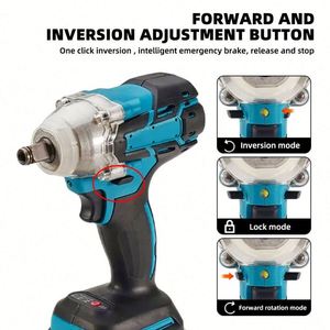 Juego de Llaves de Impacto Inalámbricas de 21 V, 330-2000 NM de Torque, Grado Industrial/DIY, Motor sin Escobillas, Batería de Iones de Litio, 800 W, 1 Año de Garantía - Product Image 6