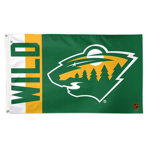 High Quality NHL <b>Flag</b> Custom Printed 3x5ft 100% Polyester Double Sided Minnesota Wild <b>Flag</b> - Product Image 5