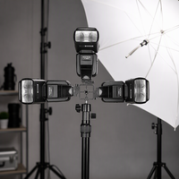 YITAI TT660 II Dudukan Lampu Flash Speedlite Putar 360 Derajat, Bracket Penyangga Lampu, Penahan Ponsel, Penahan Reflektor Payung untuk Studio