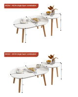 Combinaison de table basse créative simple salon moderne table ronde chambre maison table basse combinaison
