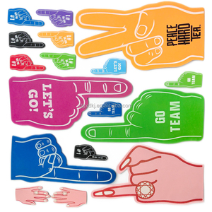 Trường cheerleading găng tay quá khổ EVA bọt tay cho bàn tay lớn hiệu suất có sẵn để bán - Product Image 2