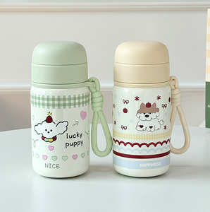 Borraccia Termica per Bambini con Tracolla, in Acciaio Inossidabile 316, Mini Tazza Portatile per Ragazze e Studenti - Product Image 5