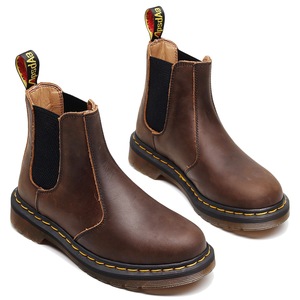 Bottes en cuir véritable noir, bout rond, talon plat, fermeture élastique, semelle extérieure en caoutchouc antidérapante, toutes saisons, vente en gros - Product Image 4