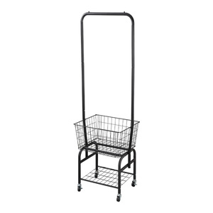 Floor Standing Clothes Rack Double Bar Round Elegant Black Warm White Drying Rack Storage Organizer Indoor Use - Product Image 3