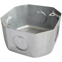 Boîtier de jonction octogonal en acier galvanisé IP40 106,9x105,9x32mm pour système de câblage et boîtier d'instrumentation électronique
