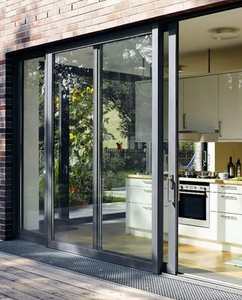 Sistema <span class=keywords><strong>de</strong></span> Puerta <span class=keywords><strong>Corredera</strong></span> Triple <span class=keywords><strong>de</strong></span> Aluminio Blanco Moderno con Diseño <span class=keywords><strong>de</strong></span> Bolsillo <span class=keywords><strong>de</strong></span> <span class=keywords><strong>Vidrio</strong></span>, Último Diseño, para Balcón Exterior, Superficie Acabada en <span class=keywords><strong>Vidrio</strong></span> Corredizo - Product Image 4