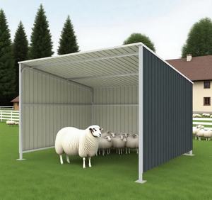 Abri <span class=keywords><strong>pour</strong></span> bétail d'<span class=keywords><strong>auvent</strong></span> et <span class=keywords><strong>de</strong></span> carport <span class=keywords><strong>de</strong></span> <span class=keywords><strong>garage</strong></span> robuste à structure <span class=keywords><strong>en</strong></span> acier moderne ELS1009-H200 - Product Image 2